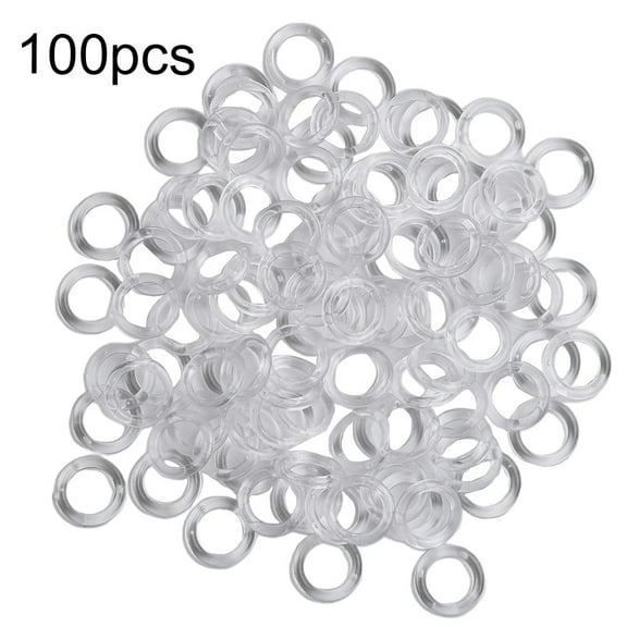 14Mm Clear Plastic Roman Blind Curtain Rings Vertical Blinds Curtain Parts 100Pcs