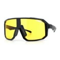 thumbnail image 5 of Xloop Mens HD Night Driving Lens Oversized Shield Sport Plastic Sunglasses [Carbon Fiber Print], 5 of 7