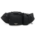 thumbnail image 1 of Pre-Owned PRADA Waist Bag, Pouch, Body Hip Nylon, NERO Black, VA0056, 1 of 10