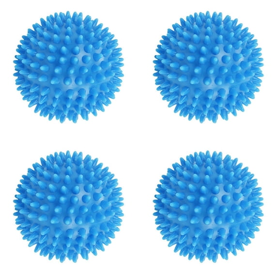 4X Massage Ball, Hard Stress Ball 7.5cm for Fitness Sport Exercise ( Blue)