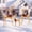 Champagne Gold, variant on FOOWIN 3-Piece Large Christmas Deer Family, Lighted Outdoor Christmas Decoration, Champagne Gold