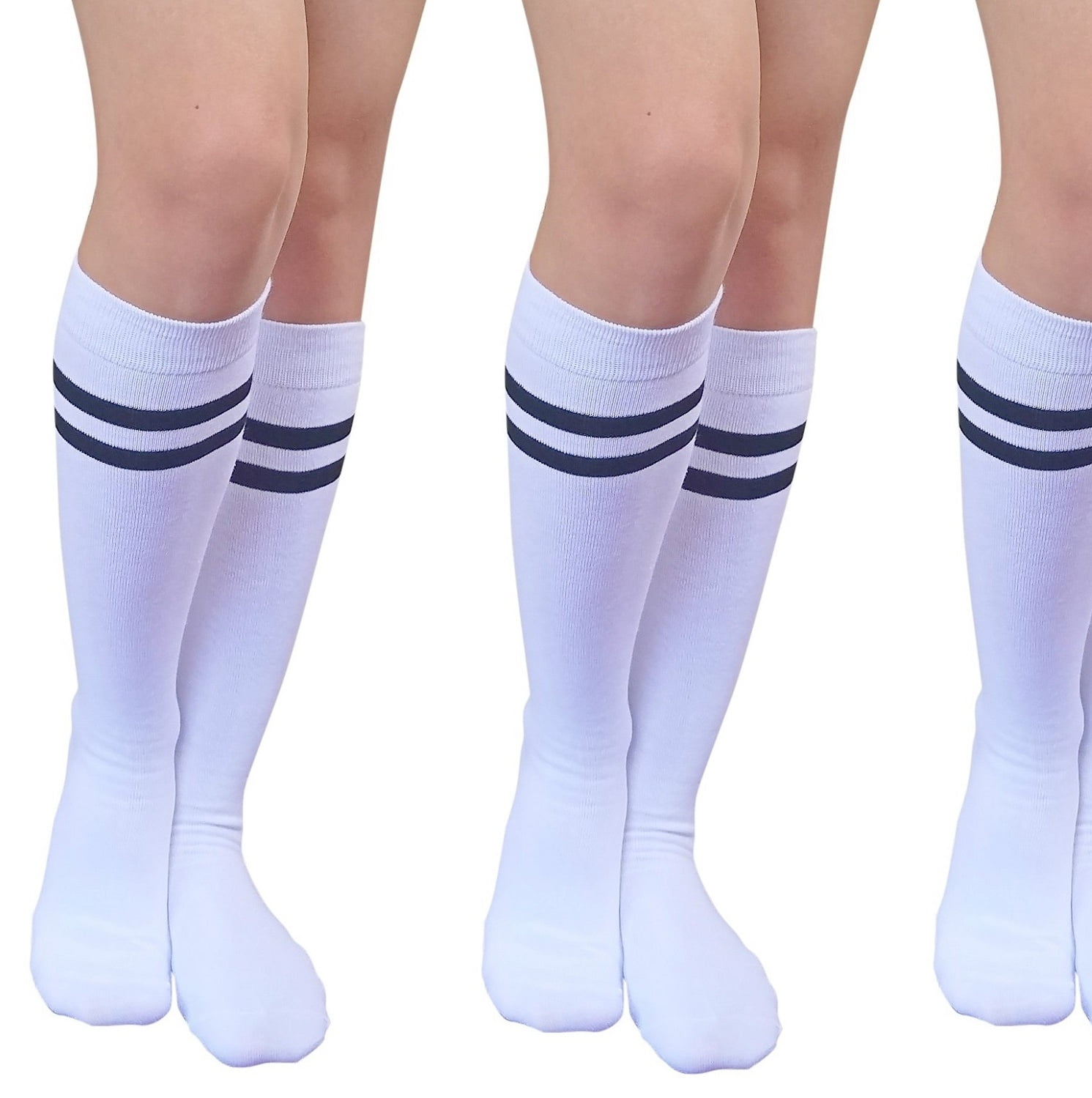 AM Landen - AM Landen Stripe Knee High Socks Stripe Socks Cheerleader 