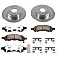 thumbnail image 3 of PowerStop Front Z36 Truck & Tow Carbon-Fiber Ceramic Brake Pad and Drilled and Slotted Rotor Kit Fits: BUICK CHEVROLET GMC ISUZU Select Models K2084-36, 3 of 9