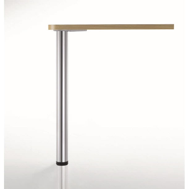 Richelieu 615110 43 1 4 Tall Round Metal Table Leg Chrome Com Richelieu 615110 43 1 4 Tall Round, How Tall Are Table Legs