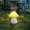 Yellow, variant on Lilgiuy Solar Mushroom Light for Outdoor Decor, Waterproof Outdoor Solar Lights, Garden Lights, Mushroom Shaped Lamp for Outdoor Patio Yard Garden Decoration, Blue