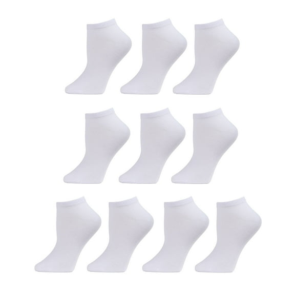 MeMoi Solid Lowcut Sock 10 Pair Pack - Womens - Female, One Size, Blush