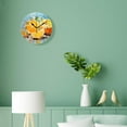 thumbnail image 4 of 12 Inch Wall Clock Battery Operated Silent Clock Decorative for Office, Kitchen, Outdoor, Living Room，Lemon Lime Orange Exquisite Drawings, 4 of 5