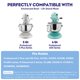 thumbnail image 3 of Batidor Plano de Acero Inoxidable para KitchenAid 5Plus-6Qt, 3 of 7