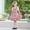 Pink, variant on Girls' 3-Piece Floral Dirndl Outfit with Apron & Headscarf, Complete set for Oktoberfest, Halloween and themed events, 5-14 Years Pink 9-10 Years