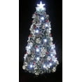 thumbnail image 1 of Snowy White Pine Pre-lit Fiber Optic Flocked Tabletop Christmas Tree (3ft), 1 of 3