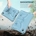 thumbnail image 4 of Allytechgroup iPad Mini 1 2 3 4 5 Case 7.9", Butterfly Design Kids Friendly Shockproof Kickstand EVA Shoulder Strap Bumper Lightweight Case for Apple iPad mini 1st 2nd 3rd 4th 5th Gen, Lightblue, 4 of 8