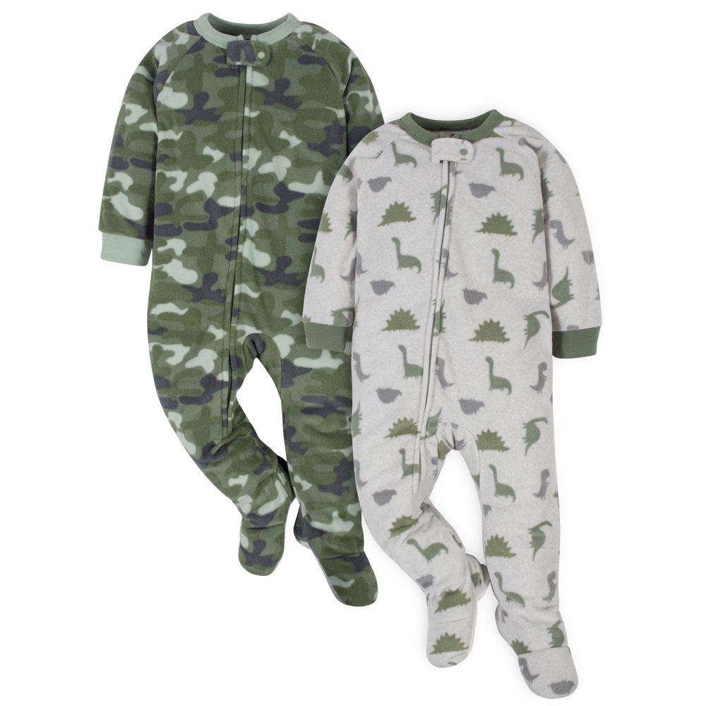 Gerber Gerber Baby Boys Fleece Pajamas, 2Pack