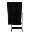 thumbnail image 4 of Powell Sliding Wood Jewelry Cheval Armoire in Black, 4 of 9