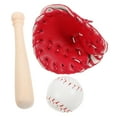 thumbnail image 1 of Shisuyan Mini Jeu de Baseball Mini Batte de Baseball Gant Kit Rouge 1 Ensemble 2.95x0.39x0.39 Po, 1 of 8