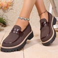 thumbnail image 2 of Womens Summer Shoes Color-Block Slip-On Cushioned Loafers with Elevated Sole, 2 of 8
