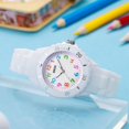 thumbnail image 2 of Reloj de pulsera para niños y niñas: bonito reloj de cuarzo con moderna correa de nailon y esfera de aprendizaje, reloj analógico de aprendizaje para aprender la hora., 2 of 4