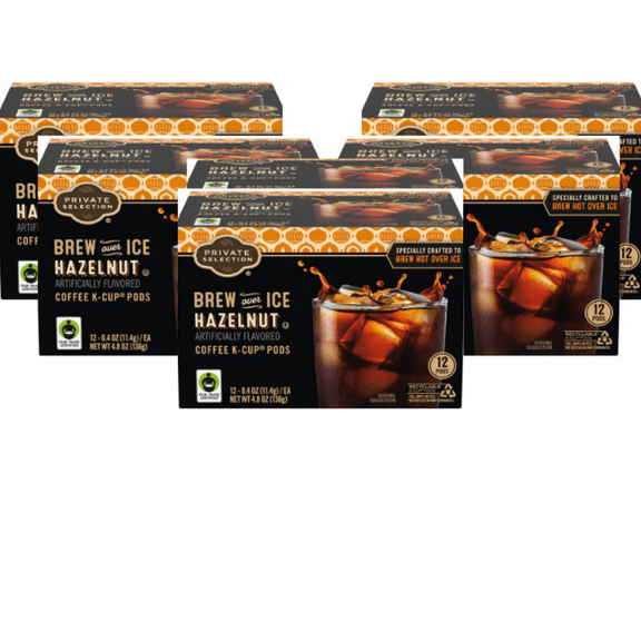 Private Selection® Brew Over Ice Hazelnut K-Cup Coffee Pods 72ct