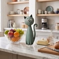 thumbnail image 2 of 3D Cat Figurine, Christmas Home Tabletop Decoration Statue, 2 of 6