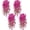 Hot Pink-4pcs, variant on Beautynvta Artificial Flowers Plants for Outdoor, Faux Silk Morning Glory Vine, UV Resistant Outdoor Hanging Flowers for Porch Patio Yard Garden Balcony Decor