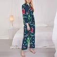 thumbnail image 3 of Hirioo Christmas for Women's Pajama Sets 2 Piece Pjs Women's Long-Sleeved Pajama Set Button Down Sleepwear,S-XXL-Medium, 3 of 7