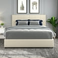 thumbnail image 3 of Furvclv Queen Upholstered Bed Frame, Queen Platform Bed With 4 Drawers, Adjustable Height Headboard, Metal Frame And Legs Queen Size Platform Bed For Bedroom, 3 of 9