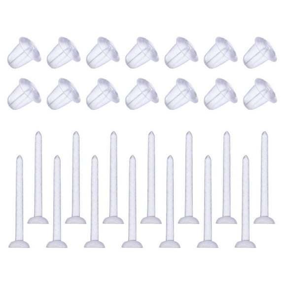 Mobutofu 100Pcs Earring Plugs Small Ear Plugs For Women Jewelry Making Supplies Round