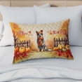 thumbnail image 4 of Happy Thanksgiving Australian Cattle Dog Give Thanks Fall Beanie Scarf Welcome Quilt Pillowcase Heeler Lover Gifts Throw Pillow Cover Bed Home Decor - 00020, 4 of 5