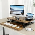 thumbnail image 4 of Standing Desk Wide Height Adjustable Quick Sit Stand Computer Desk Converter for Home Office Workstation ( Frame + Desktop), 4 of 7