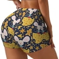 thumbnail image 2 of Naloa Mouse Cheese Biker Shorts for Women Seamless Scrunch Short Women’s Yoga Shorts for Gym Running Sport Shorts - Medium, 2 of 9