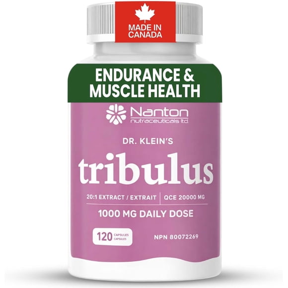 Tribulus Terrestris Supplement for Men & Women - 20:1 Extract 1000MG Daily Dose, Promotes Female & Male Vitality, Endurance, Muscle Building, Energy, Performance, & Urological Health - 120 Capsules
