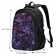 thumbnail image 5 of Fotbe Lilac Mochila con Estampado y Puerto USB para Hombre y Mujer, Mochila Antirrobo, Mochila de Viaje, Mochila Escolar, Mochila Universitaria, 5 of 7