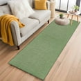 thumbnail image 2 of Sage Green Linen Runner Rugs 2x6 ft Farmhouse Pure Color Country Farm Washable Hallway Rugs Non-Slip Floor Mats Absorbent Carpet Bedside Runners for Bedroom Kitchen Bathroom Laundry Room, 2 of 9