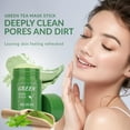 thumbnail image 2 of Green Tea Mask Stick, Green Tea Deep Cleanse Mask Stick for Blackheads & Face Moisturizing,Pore Cleansing, Skin Brightening, Removes Blackheads Green Mask Stick for All Skin Types, 2 of 10