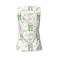 thumbnail image 5 of Picia Frog and Mushrooms Pattern Women's Workout Tank Top,Breathable Activewear,Slim Fit Athletic Top,Versatile Workout Moisture-wicking top-Medium, 5 of 9