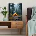 thumbnail image 5 of Qisvanset Framed Canvas Wall Art, 12x16 Inch Vintage Campfire Tent Forest Nature Wall Art, 5 of 5