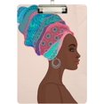 thumbnail image 2 of FMSHPON Woman Turban Clipboard Hardboard Wood Nursing Clip Board and Pull for Standard A4 Letter 13x9 inches, 2 of 8