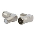 thumbnail image 6 of 5 Pcs 90 Degree TV Aerial Cable Connector Screw On Male to Female Right Angle F Type Adapters for Wall Mounted TVs, 6 of 7