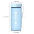 thumbnail image 2 of Simple Plastic Cup Outdoor Sports Portable Tea Water Cup Adult Student Large\-capacity Water Bottle Kitchen Gadgets Blue, 2 of 9