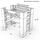 thumbnail image 4 of Litera Ambientika Bunk Station Modelo X con escritorio, 4 of 7