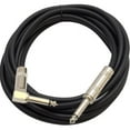 thumbnail image 3 of Seismic Audio 4 Pack - 10' Black Guitar Cable TS 1/4" to Right Angle - Instrument Cord - SAGC10R-Black-4Pack, 3 of 3