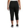Athletic Works Women's Plus Size Athleisure Core Knit Capri Pants