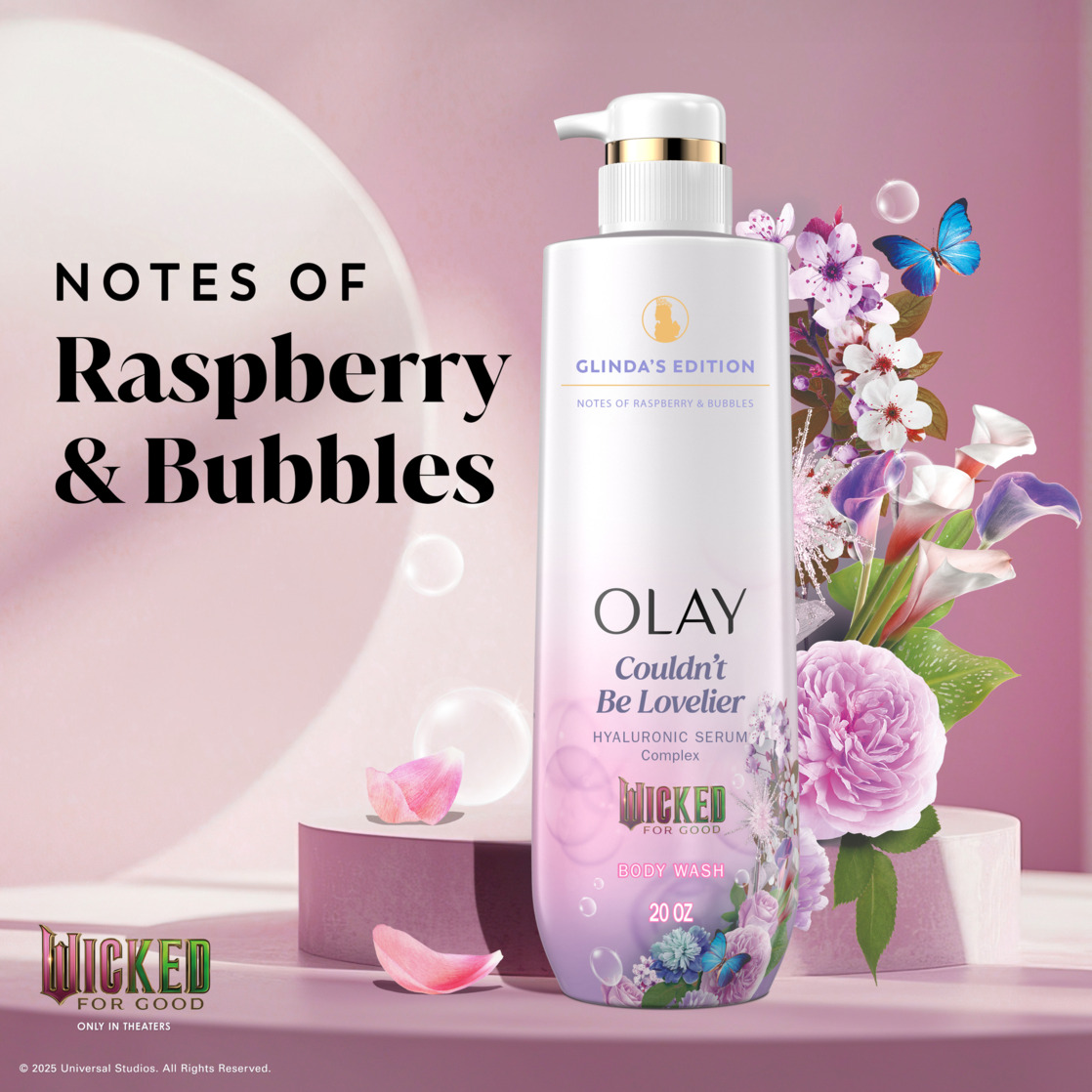 Wicked Enchanting Body Care Duo: Olay Limited Edition Serum Body Wash Glinda's Edition & Secret Clinical Antiperspirant 2.6 oz