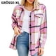 thumbnail image 1 of Chaquetas camiseras, chaquetas de cuadros, blusas de manga larga, blusas camiseras con botones., 1 of 4