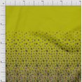thumbnail image 1 of Soimoi Yellow Poly Georgette Fabric Leaves & Artistic Pink Floral Panel Printed Craft Fabric by The Yard 42 Inch Wide, 1 of 3