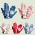 thumbnail image 5 of HES 1 Pair Kids Gloves Full Finger Waterproof Thickened Plush Anti Skid Moisture-wicking Ridding Gloves for Outdoor Sports, 5 of 8