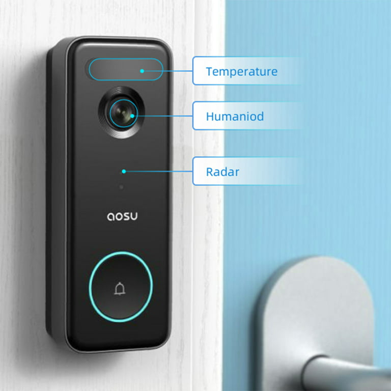 Aosu Wireless Motion Detection Smart Doorbell Camera w/ Microphone (2 Pack)  