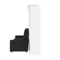 thumbnail image 5 of Atlin Designs Wood Full Murphy Bed with Closet Organizer in Bark Gray/White, 5 of 7