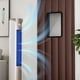 thumbnail image 1 of Cortina de puerta para aislamiento contra viento frío | Grande: 87,8"x43,3" | Algodón de café, colgantes metálicos de anillo, ventana rectangular, bloqueo de ruido y agua, uso doméstico y comercial, 1 of 6