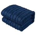 thumbnail image 2 of Nanshing Dessy 7-Piece Fringe Embroidered Microfiber Comforter Set with Bonus Pillows, Queen, Navy, 2 of 8