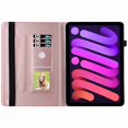 thumbnail image 4 of Dteck Case for iPad Mini 6 2021 (6th Gen), Premium PU Leather Folio Stand Protective Wallet Cover with Multi-Angle Viewing & Pencil Holder, Elastic Strap for iPad Mini 6th Gen 8.3 Inch - Rosegold, 4 of 4